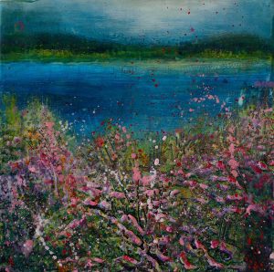 RevyII - encaustics on cradle panel - 8x8"